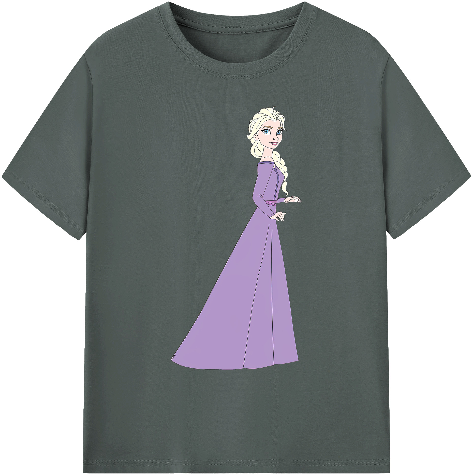 （画像用） アナと雪の女王 アンナ エルサ Frozen Anna Elsa 綿100％ メンズ半袖Tシャツ｜肌触りやわらか＆通気性